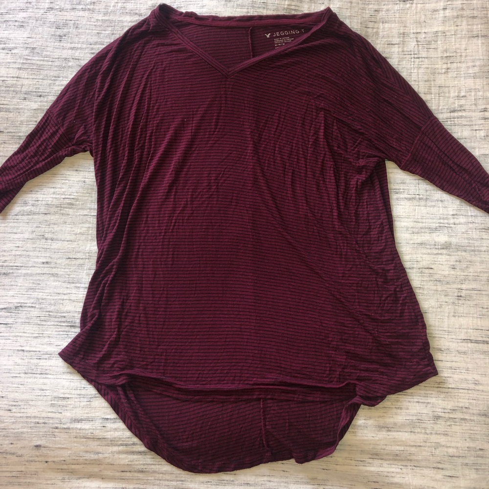 American Eagle, Stripped Top, Medium